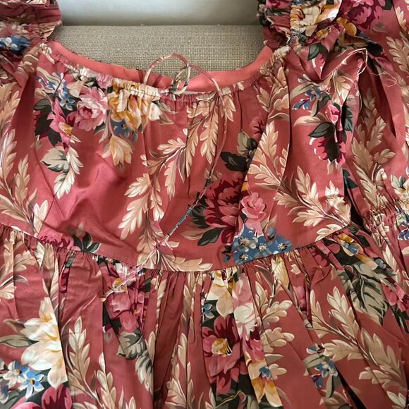 Selkie The Autumn Raphaelite Puff Mini Dress Small - Picture 4 of 9